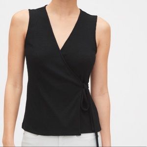 NWT Gap Softspun Sleeveless Wrap Top